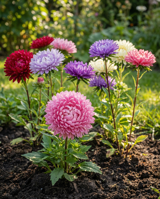 Aster Princesse Mixed Seeds Callistephus Chinensis Annual