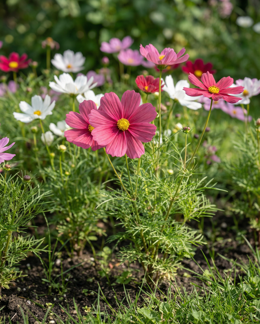 Cosmos Dwarf Sensation Mixed Seeds Cosmos Bipinnatus Annual