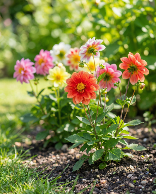 Dahlia Unwin's Hybrids Seeds Dahlia Variabilis Annual Mixed Colours