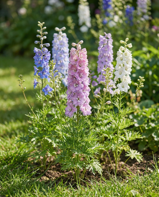 Larkspur Seeds Delphinium Ajacis Hyacinth Flowered Mixed Annual