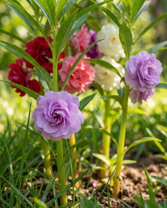 Balsam Seeds Impatiens Balsamina Annual Double Flower Mix