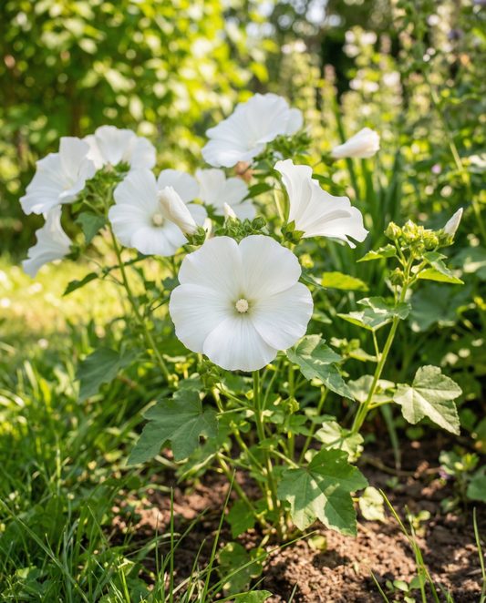 Mallow Mont Blanc Seeds Lavatera Trimestris Annual Flower