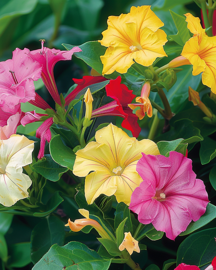 Four O'clock Seeds Mirabilis Jalapa Mixed Annual Flowers