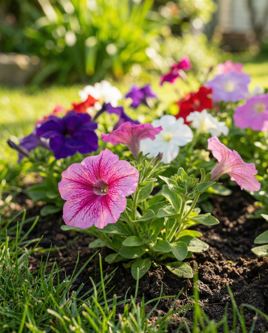 Petunia Dwarf Mixed Seeds Petunia Hybrida Annual Compact Flowers