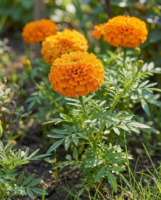African Marigold Seeds Tagetes Erecta Annual Hawaii Orange Variety
