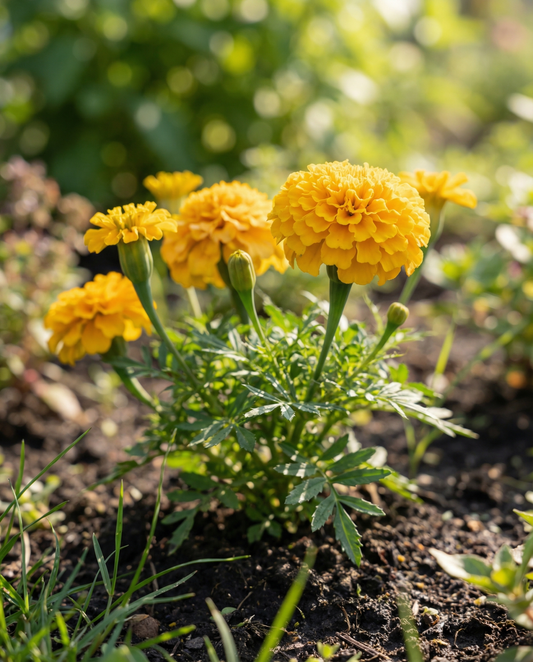 African Marigold Seeds Tagetes Erecta Annual Golden Age Dwarf