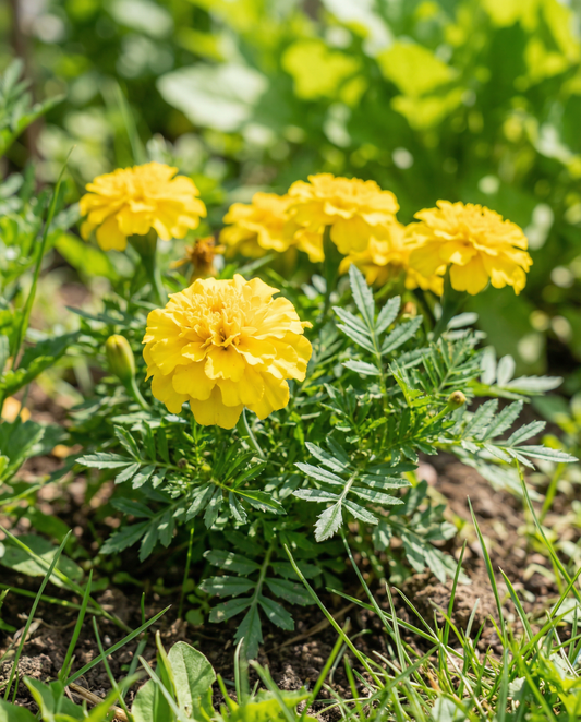 French Marigold Seeds Tagetes Patula Petite Yellow Annual