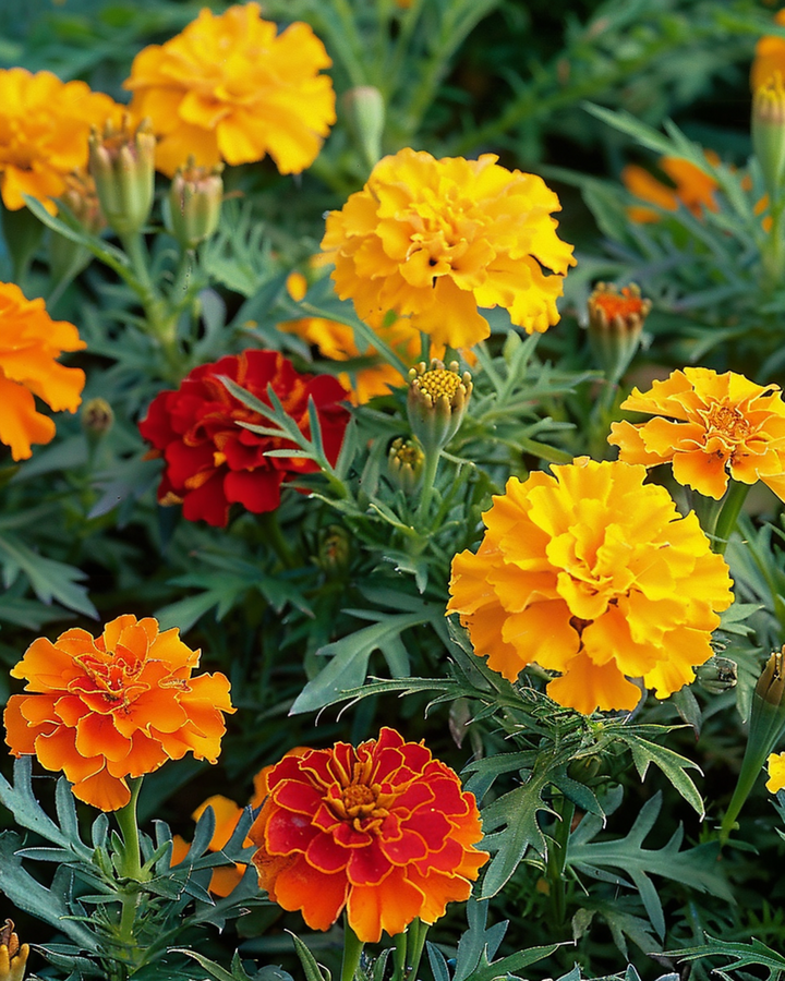 French Marigold Seeds Bonita Tagetes Patula Annual Mix
