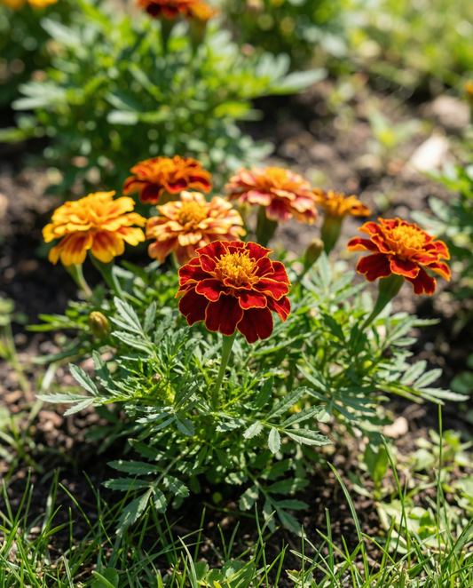 French Marigold Seeds Bonita Tagetes Patula Annual Mix