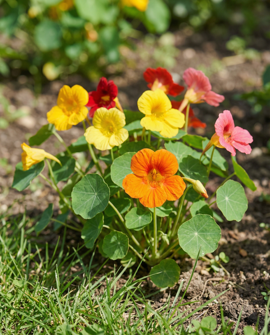 Nasturtium Tom Thumb Seeds Tropaeolum Majus Annual Flower