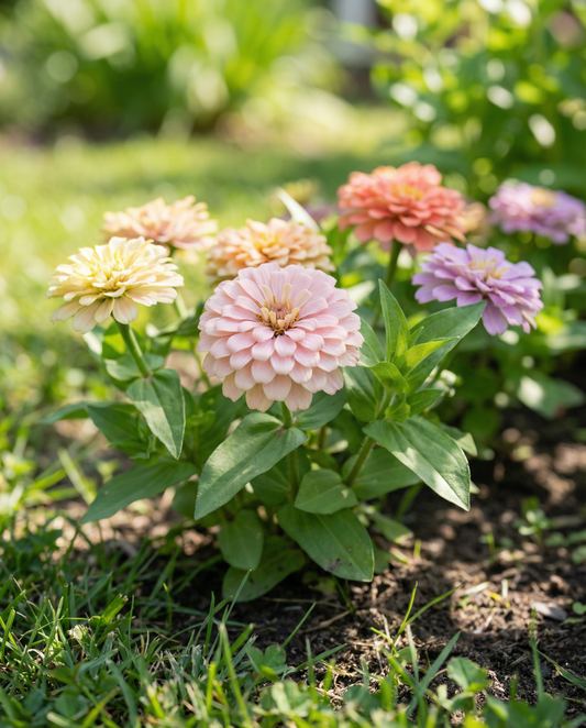 Zinnia Thumbelina Dwarf Mixed Seeds Zinnia Elegans Annual