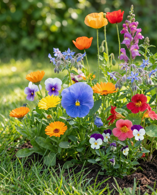 Edible Flowers Seeds Annual Mix For Dishes And Decoration