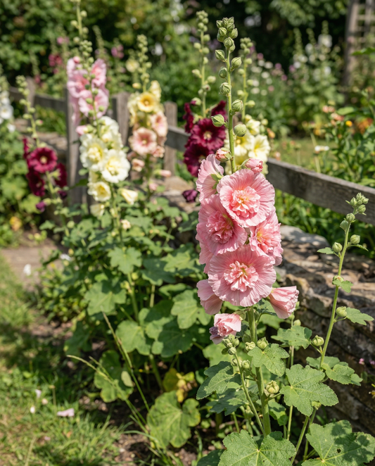 Hollyhock Seeds Alcea Rosea Chater Double Mixed Biennial