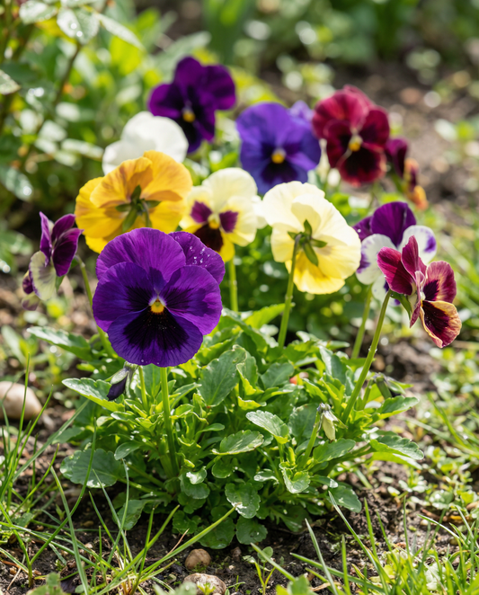 Pansy Seeds Aalsmeer Giants Mixed Viola Wittrockiana Biennial