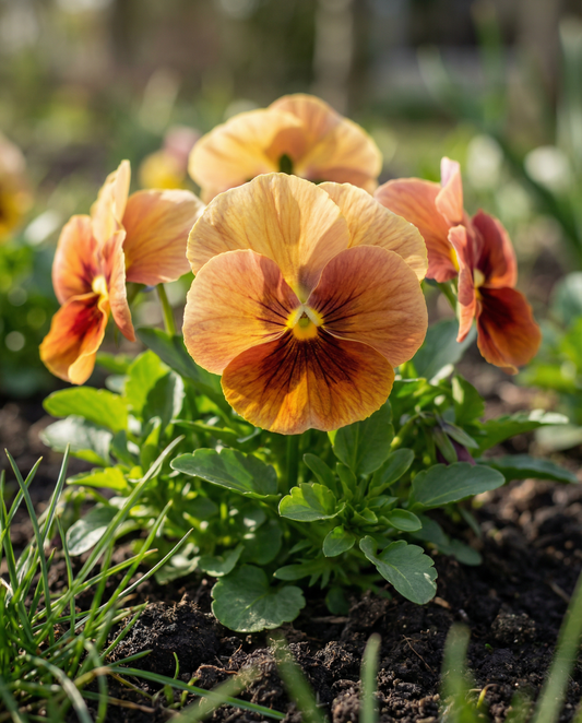 Pansy Seeds Evening Sun Viola Wittrockiana Biennial