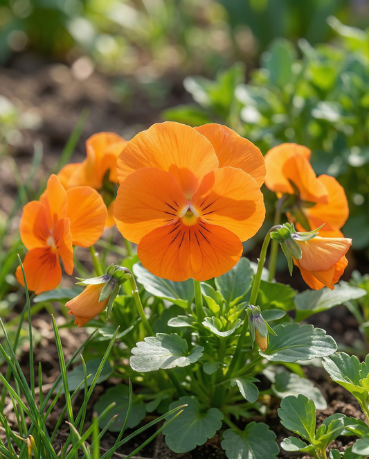 Pansy Seeds Viola Wittrockiana Biennial Pure Orange