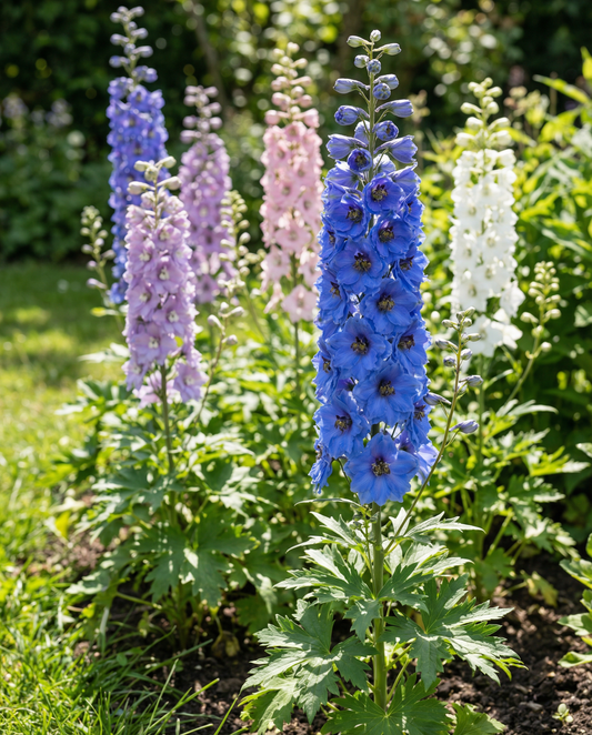 Larkspur Seeds Delphinium Cultorum Giant Pacific Perennial Mix