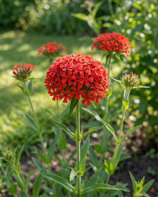 Lychnis Seeds Lychnis Chalcedonica Perennial Flower Scarlet Blooms