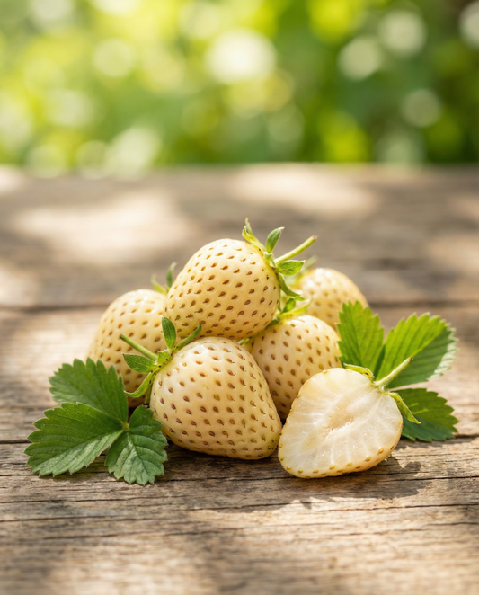 Alpine Strawberry Seeds Fragaria Vesca Yellow Cream Perennial