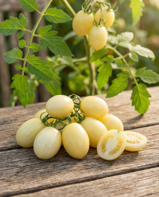 Snack Tomato Dattolime F1 Yellow Seeds Solanum Lycopersicum Annual