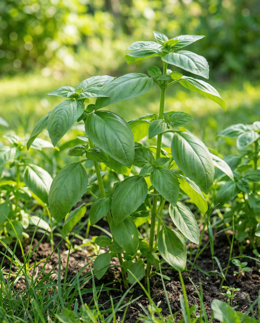Sweet Basil Seeds Ocimum Basilicum Annual Herb Large Leaved