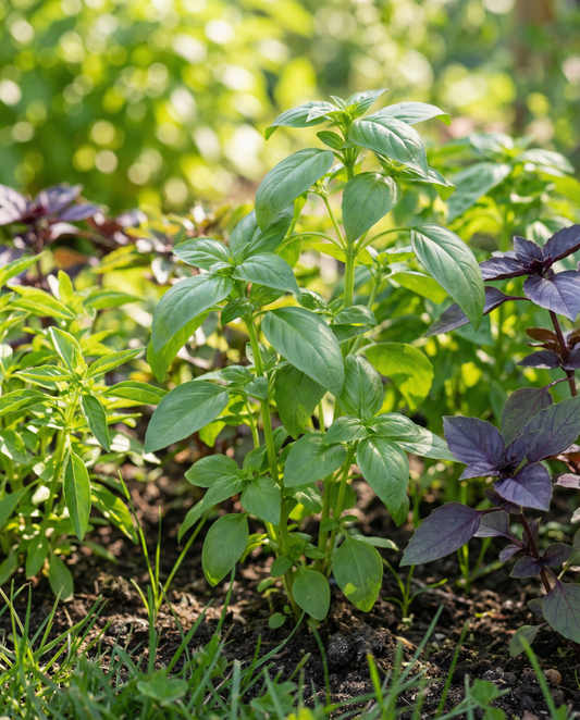 Sweet Basil Mixed Seeds Ocimum Basilicum Annual Herb Mix