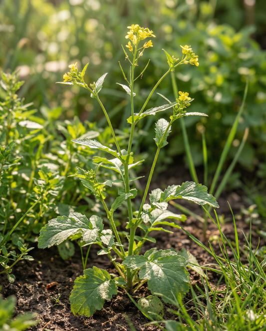 Yellow Mustard Seeds Sinapis Alba Annual Herb