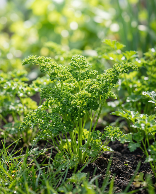 Curled Parsley Seeds Bravour Petroselinum Crispum Annual Herb