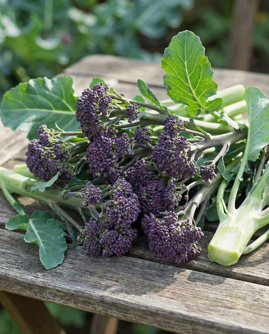 Purple Sprouting Broccoli Seeds Brassica Oleracea Annual Summer Purple