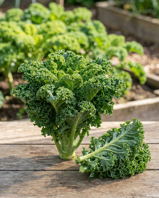 Curly Kale Seeds Brassica Oleracea Westlandse Herfst Late Annual Variety