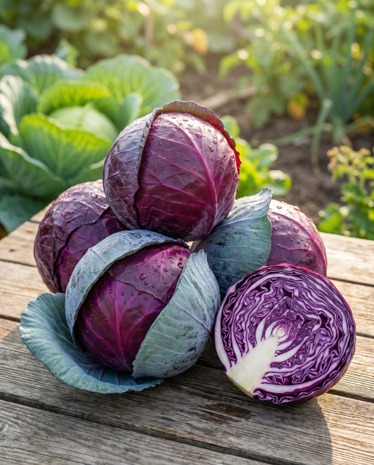 Red Cabbage Seeds Langedijker Allervroegste Brassica Oleracea Annual