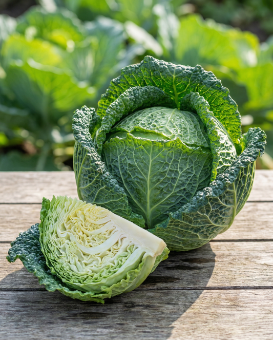 Savoy Cabbage Winterking 2 Winter Seeds Brassica Oleracea Annual Variety
