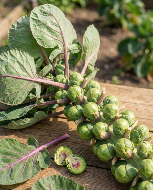 Brussels Sprouts Seeds Roodnerf Brassica Oleracea Annual Variety