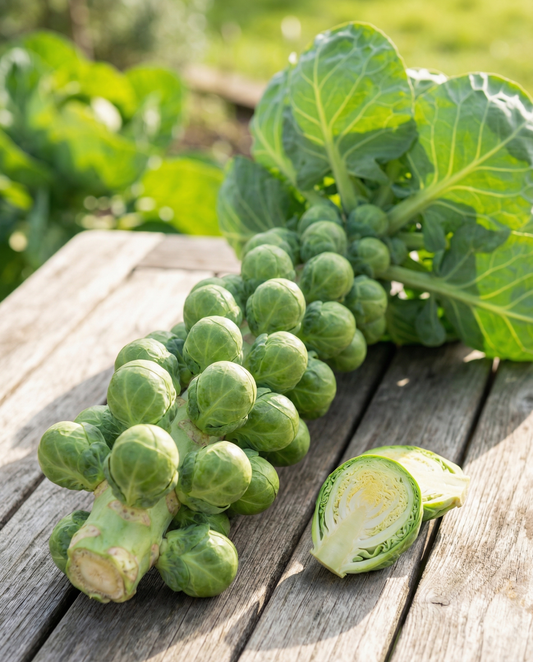 Brussels Sprouts Seeds Groninger Brassica Oleracea Annual Variety Winter Harvest