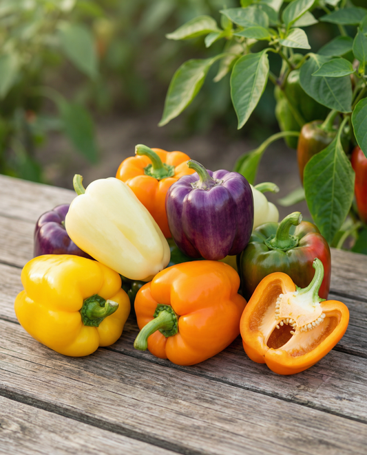 Sweet Pepper Seeds Capsicum Annuum 5 Colour Mix Annual