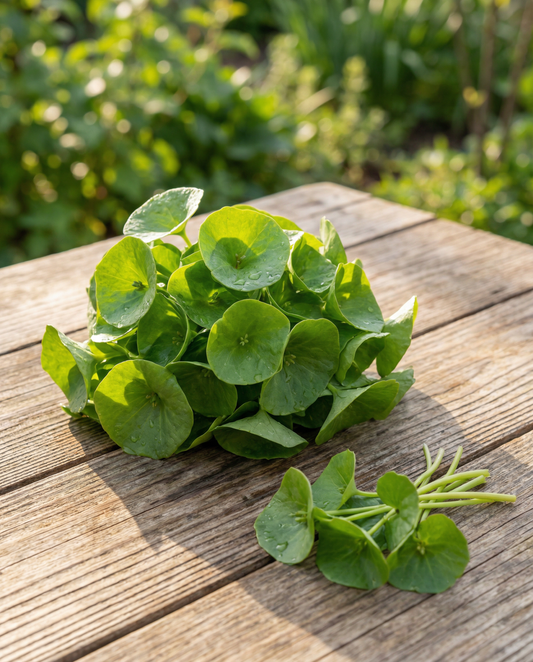 Winter Purslane Seeds Claytonia Perfoliata Annual Vegetable Leaf Crop