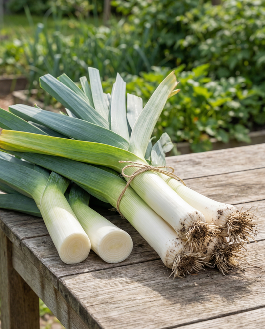 Leek Seeds Zwitserse Reuzen Allium Porrum Annual Variety