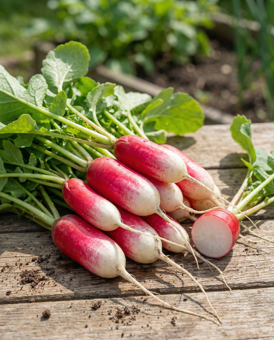 Radish French Breakfast Long Red Seeds Raphanus Sativus Annual Variety