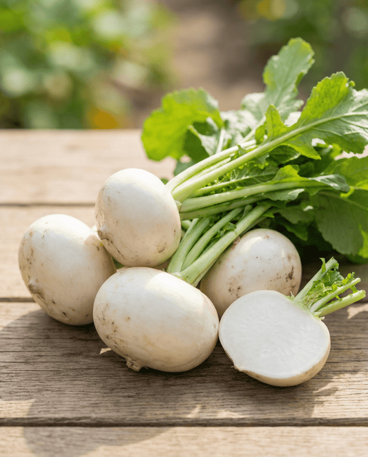 Garden Turnip Seeds Brassica Rapa Annual Variety Platte Witte Mei
