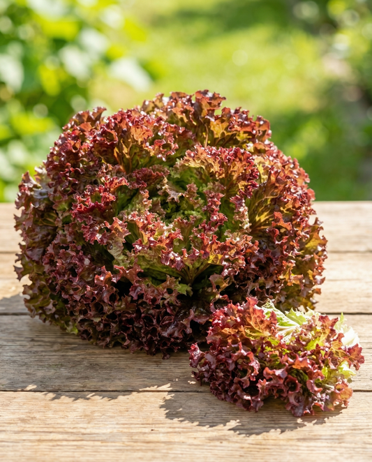 Lollo Rossa Lettuce Seeds Lactuca Sativa Annual Red Leaf