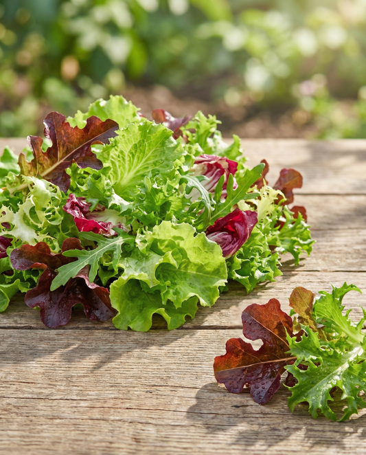 Mixed French Salad Seeds Lactuca Sativa Annual Mix