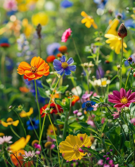 Flowers For Ladybirds Seeds Mix 250g Annual Meadow Blend 20 Varieties