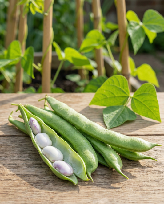 Runner Bean Seeds Phaseolus Coccineus Annual Large Seeded Variety 100g