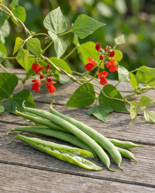 Runner Bean Seeds Streamline Phaseolus Coccineus Annual 100g