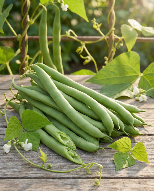 Pole Beans Neckarkönigin Seeds Phaseolus Vulgaris Annual 100g