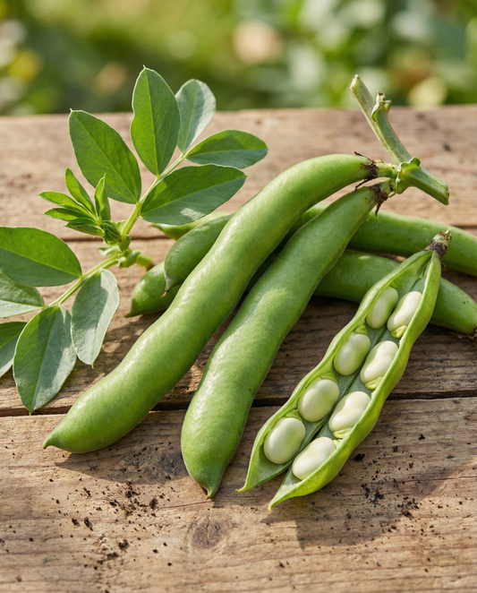 Broad Bean Seeds Vicia Faba Annual Meteor Variety 100g
