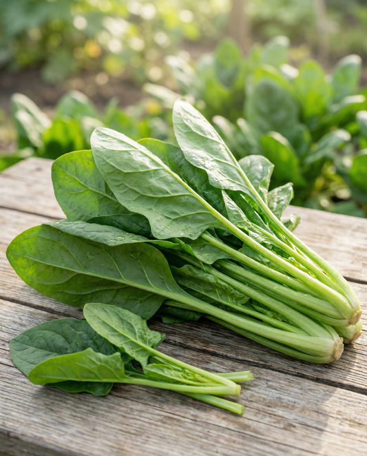 Spinach Breedblad Scherpzaad Broad Leaf Seeds Spinacia Oleracea Annual