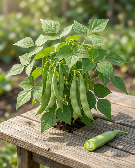 Dwarf Bean Seeds Record Phaseolus Vulgaris Annual Variety Green Pods