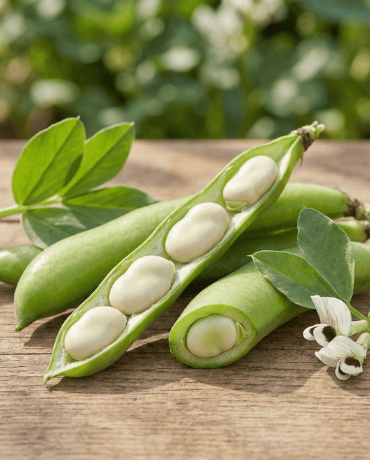 Broad Bean Seeds Threefold White Vicia Faba Annual