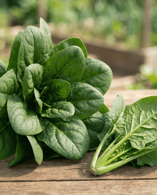 Spinach Breedblad Scherpzaad Garden Seeds Spinacia Oleracea Annual